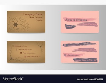 Set of creative business card print templates vector image