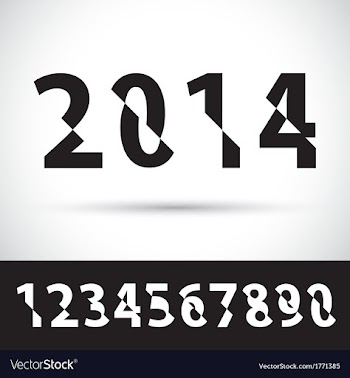  					Set of cut alphabet numbers vector image														