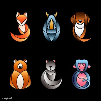 Set of cute animal design vectors | Free stock vector - 520941