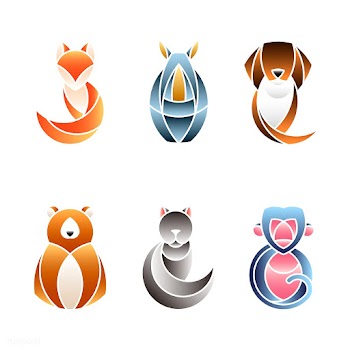 Set of cute animal design vectors | Free stock vector - 520981