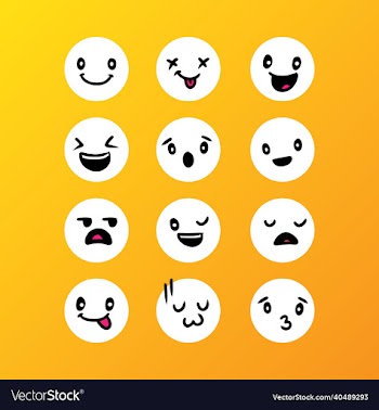 set of cute emoticon hand drawn