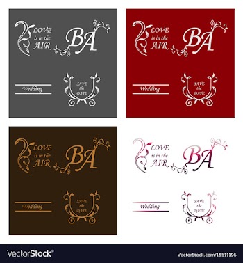 Set of decorative calligraphic elements floral vector image