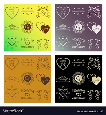 Set of decorative calligraphic elements floral vector image