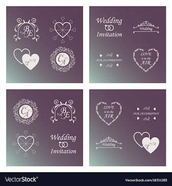 Set of decorative calligraphic elements floral vector image