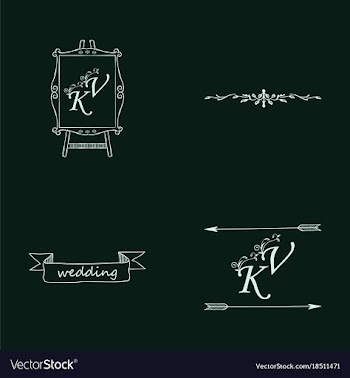 Set of decorative calligraphic elements floral vector image