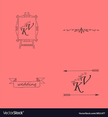 Set of decorative calligraphic elements floral vector image