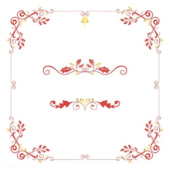 Set of decorative Christmas designs for cards.. | Free stock vector - 494409