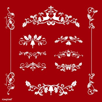 Set of decorative Christmas designs for cards.. | Free stock vector - 494459