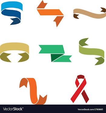  					Set of decorative ribbons vector image														