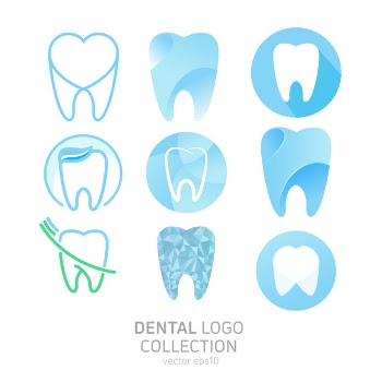 Set of dental clinic logo Free Vector