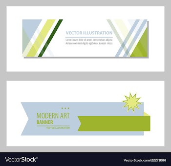 Set of design banner background vector image