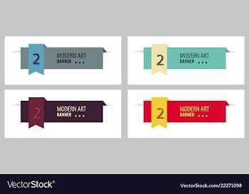 Set of design banner background vector image