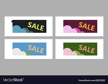Set of design banner background vector image
