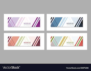 Set of design banner background vector image