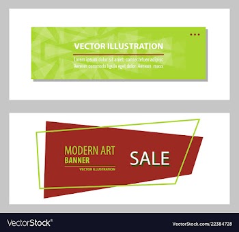 Set of design banner background vector image