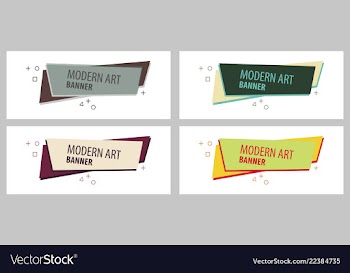 Set of design banner background vector image