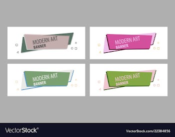 Set of design banner background vector image
