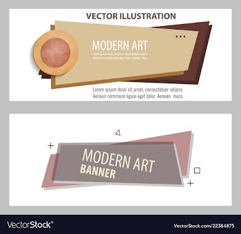 Set of design banner background vector image