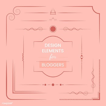 Set of design elements for bloggers vector | Free stock vector - 494703