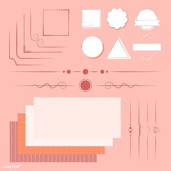 Set of design elements vector | Free stock vector - 494704