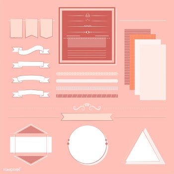 Set of design elements vector | Free stock vector - 494714