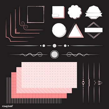 Set of design elements vector | Free stock vector - 494715