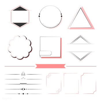 Set of design elements vector | Free stock vector - 494721
