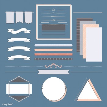 Set of design elements vector | Free stock vector - 494738