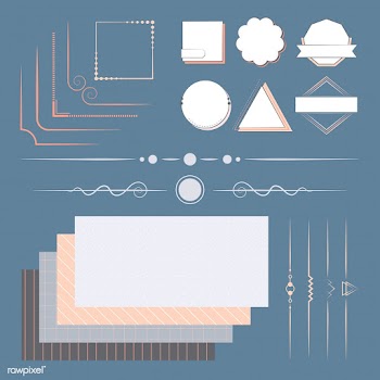 Set of design elements vector | Free stock vector - 494749