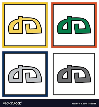 Set of deviant deviantart social social media vector image