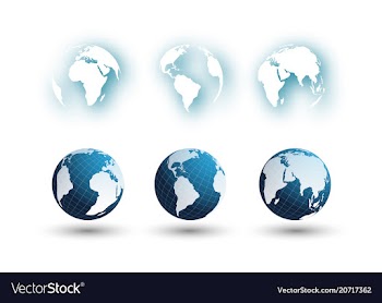 set of different globes 2