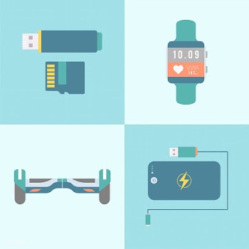 Set of different modern gadgets and devices | Free stock vector - 251118