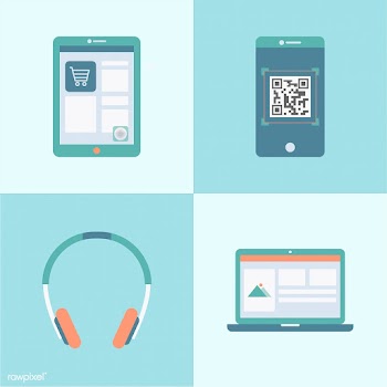 Set of different modern gadgets and devices | Free stock vector - 251135