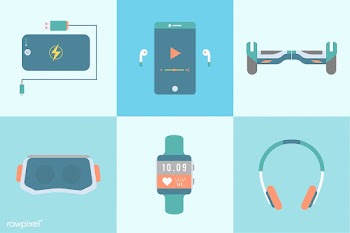 Set of different modern gadgets and devices | Free stock vector - 251144