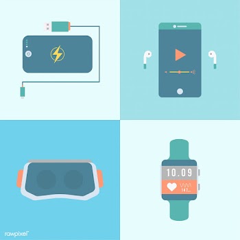 Set of different modern gadgets and devices | Free stock vector - 251160