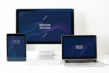 Set of digital devices screen mockup | Free stock psd mockup - 527546