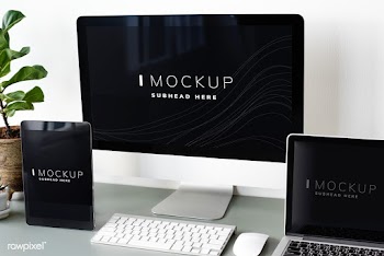 Set of digital devices screen mockup | Free stock psd mockup - 527549