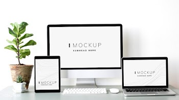 Set of digital devices screen mockup | Free stock psd mockup - 527562