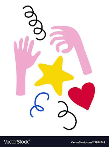 set of doodle elements on white background