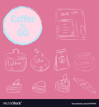Set of doodle hand drawn sketches isolated on vector image