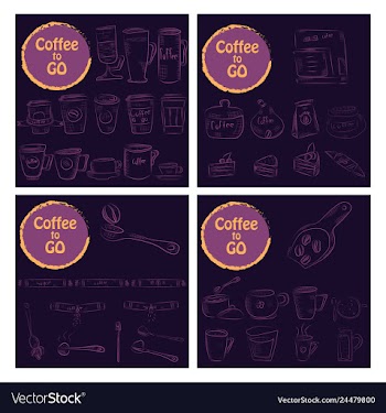 Set of doodle hand drawn sketches isolated on vector image
