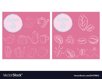 Set of doodle hand drawn sketches isolated on vector image