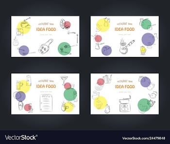 Set of doodle hand drawn sketches isolated on vector image
