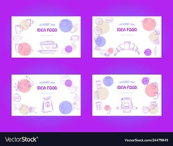 Set of doodle hand drawn sketches isolated on vector image