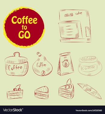 Set of doodle hand drawn sketches isolated on vector image