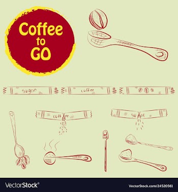 Set of doodle hand drawn sketches isolated on vector image
