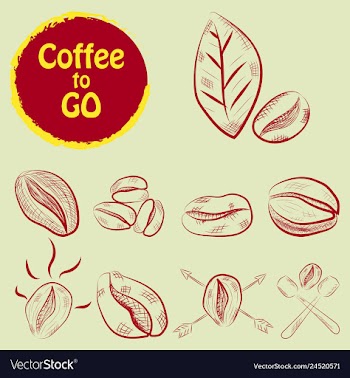 Set of doodle hand drawn sketches isolated on vector image