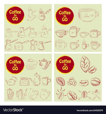 Set of doodle hand drawn sketches isolated on vector image