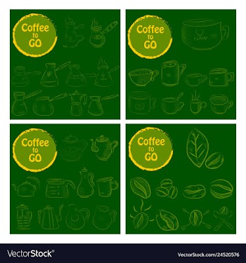 Set of doodle hand drawn sketches isolated on vector image