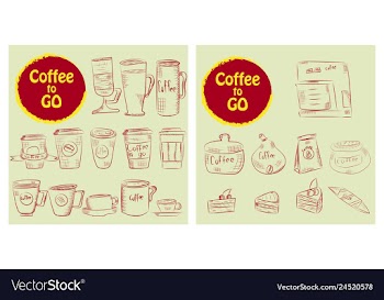 Set of doodle hand drawn sketches isolated on vector image